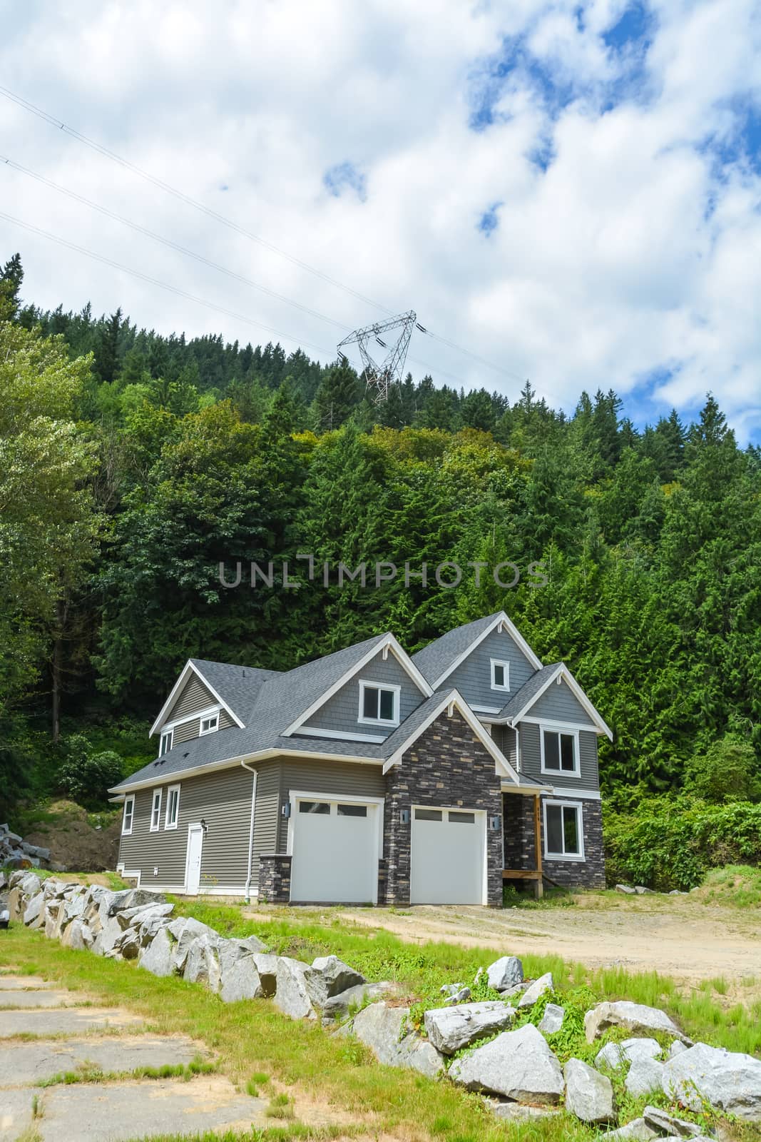 Brand new luxury residential house on country side in British Columbia, Canada