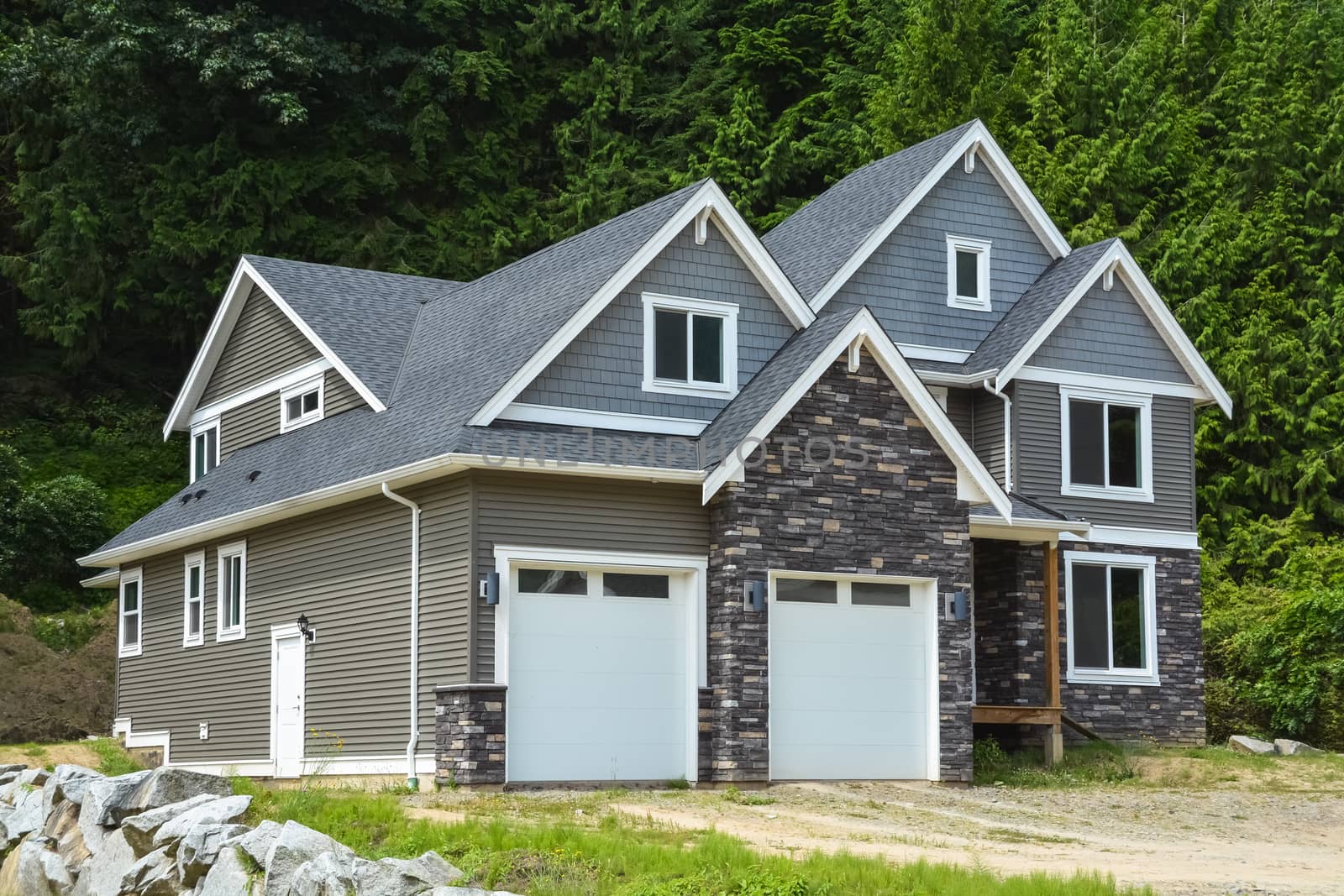 Brand new luxury residential house on country side in British Columbia, Canada