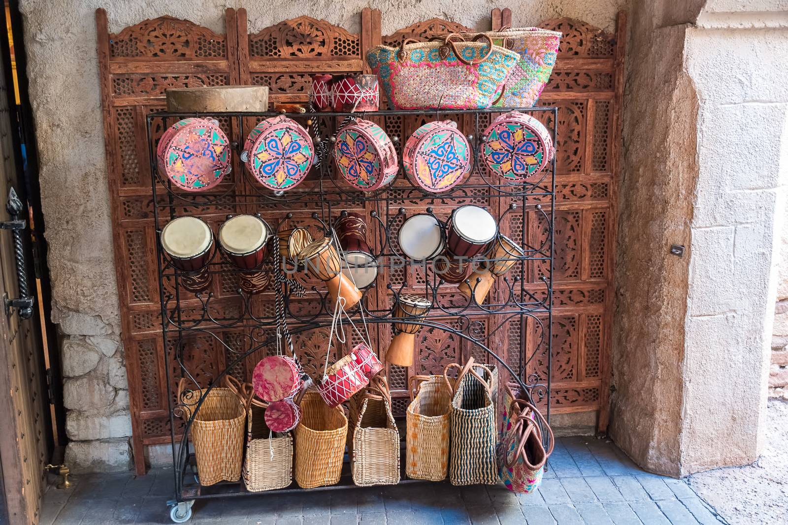 Items for sale at a Moroccan Market