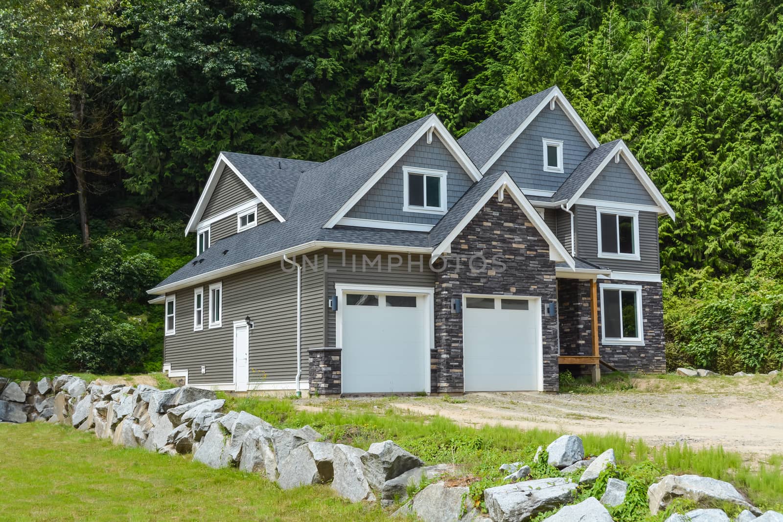 Brand new luxury residential house on country side in British Columbia, Canada