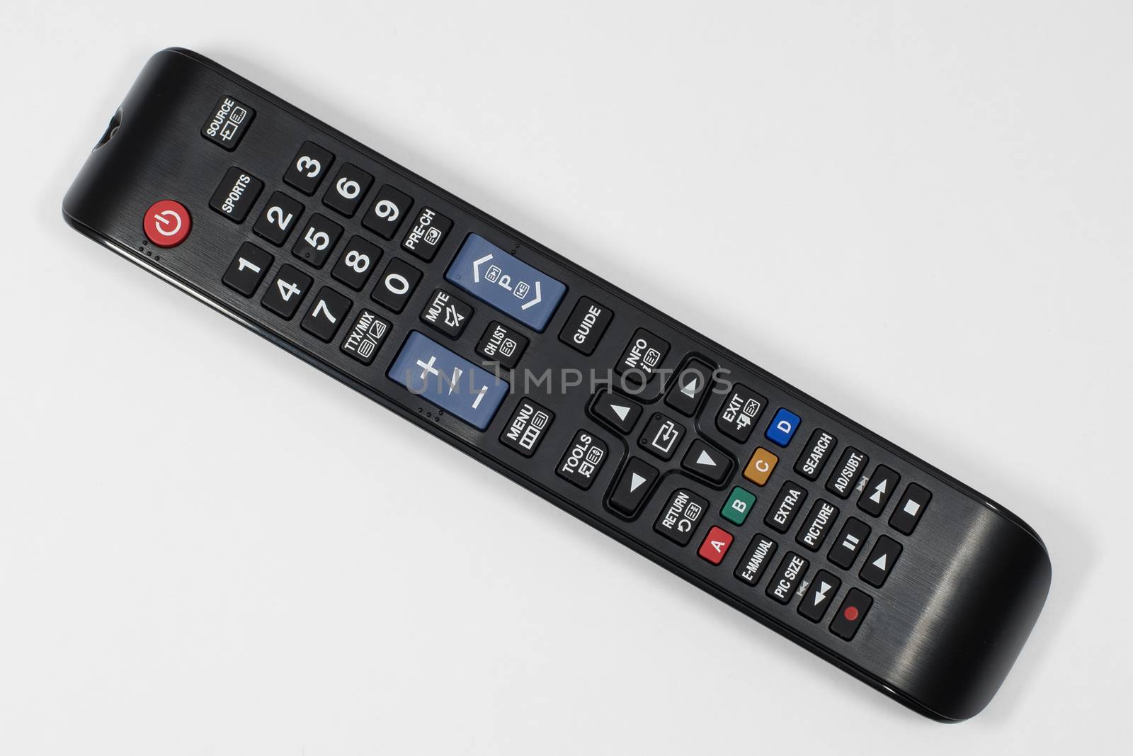 view of a TV remote Control