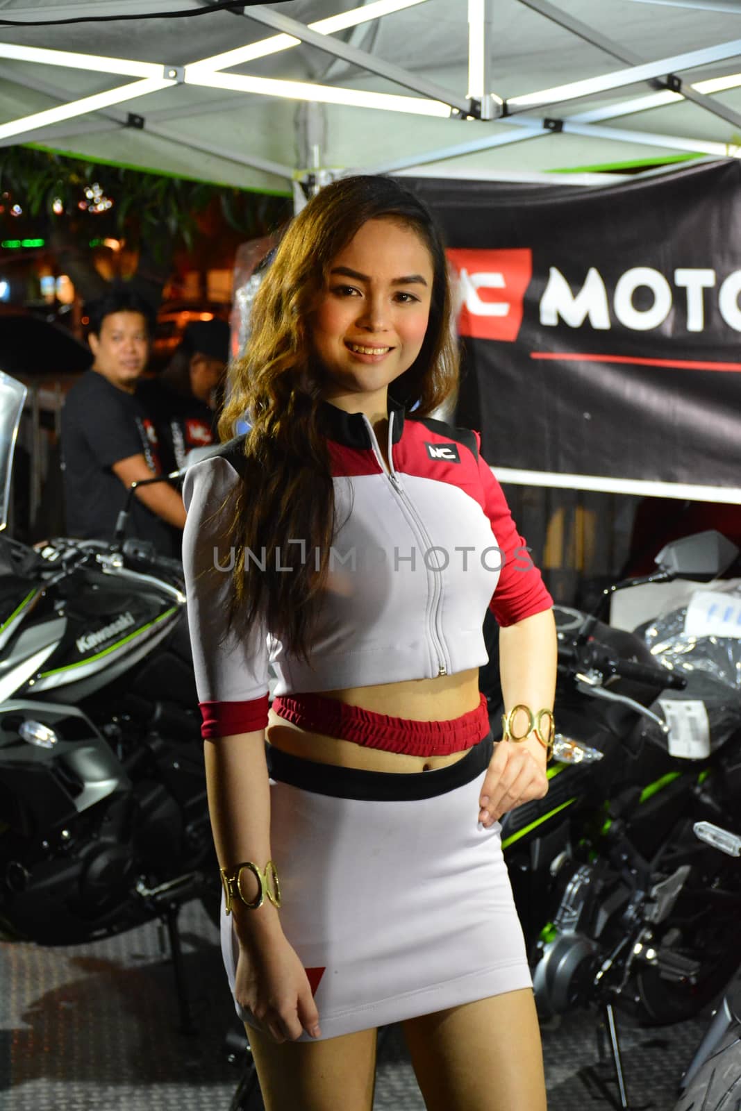 Car show female model at Bumper to Bumper car show in Pasay, Phi by imwaltersy