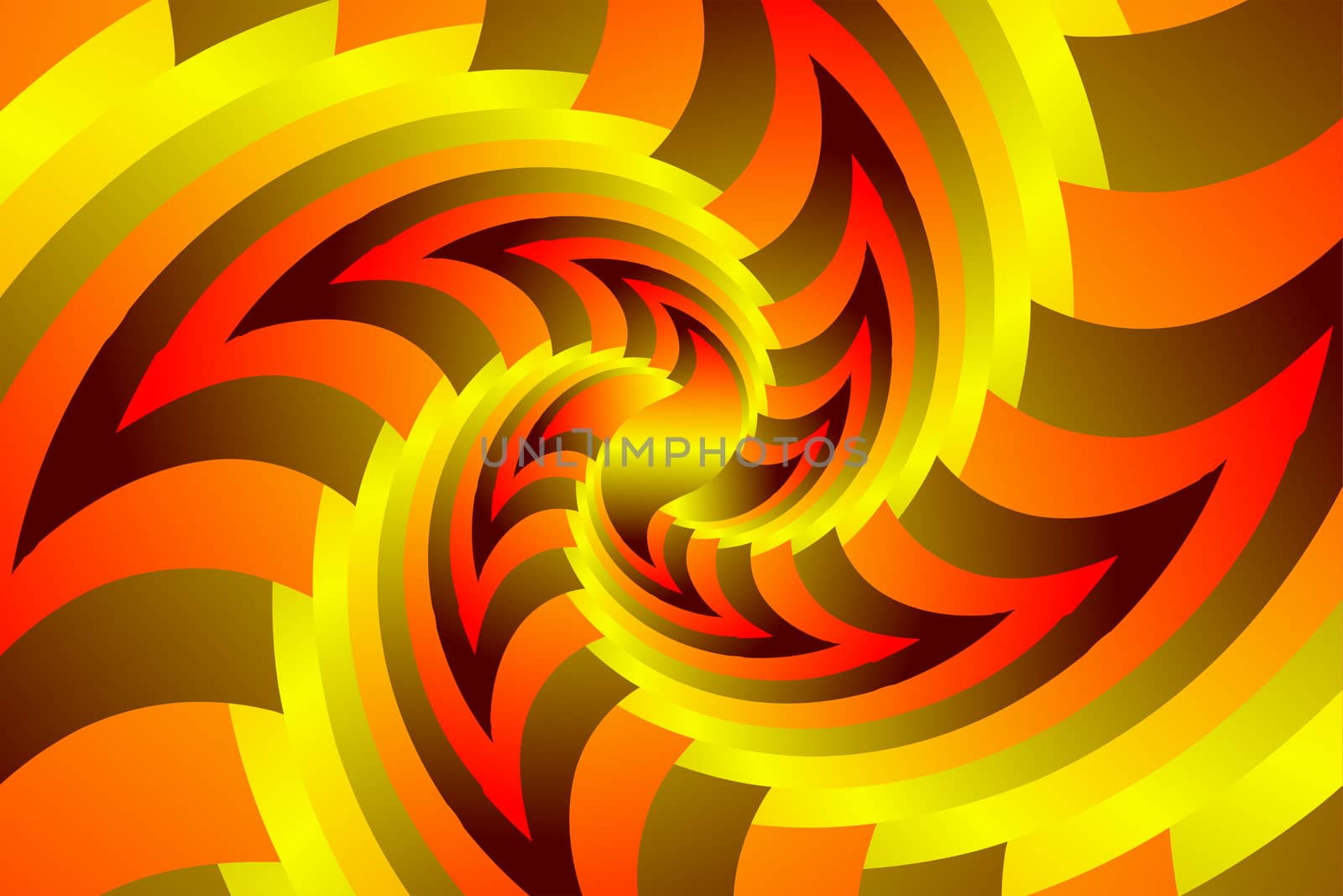 Infinite geometry fractal background of spiral jigsaw puzzle by Photochowk