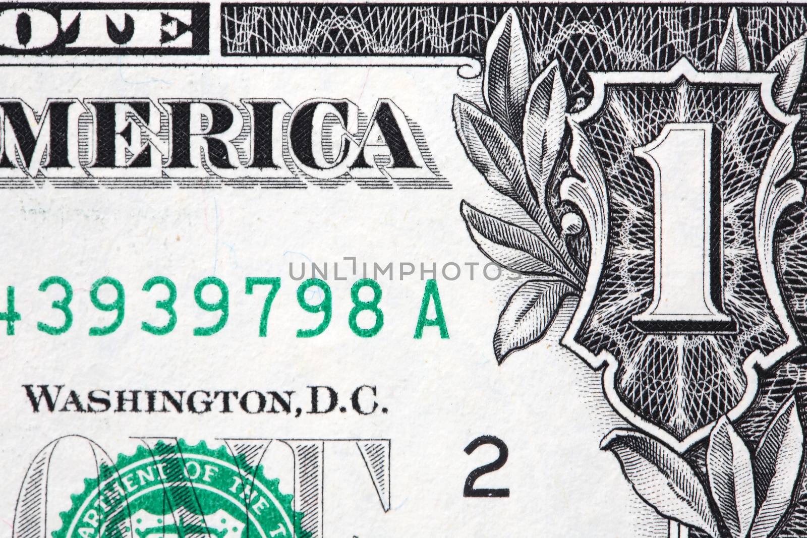 One USA Dollar Banknote by kvkirillov