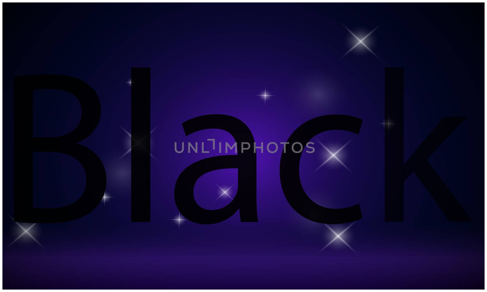 text black written on abstract stars background by aanavcreationsplus