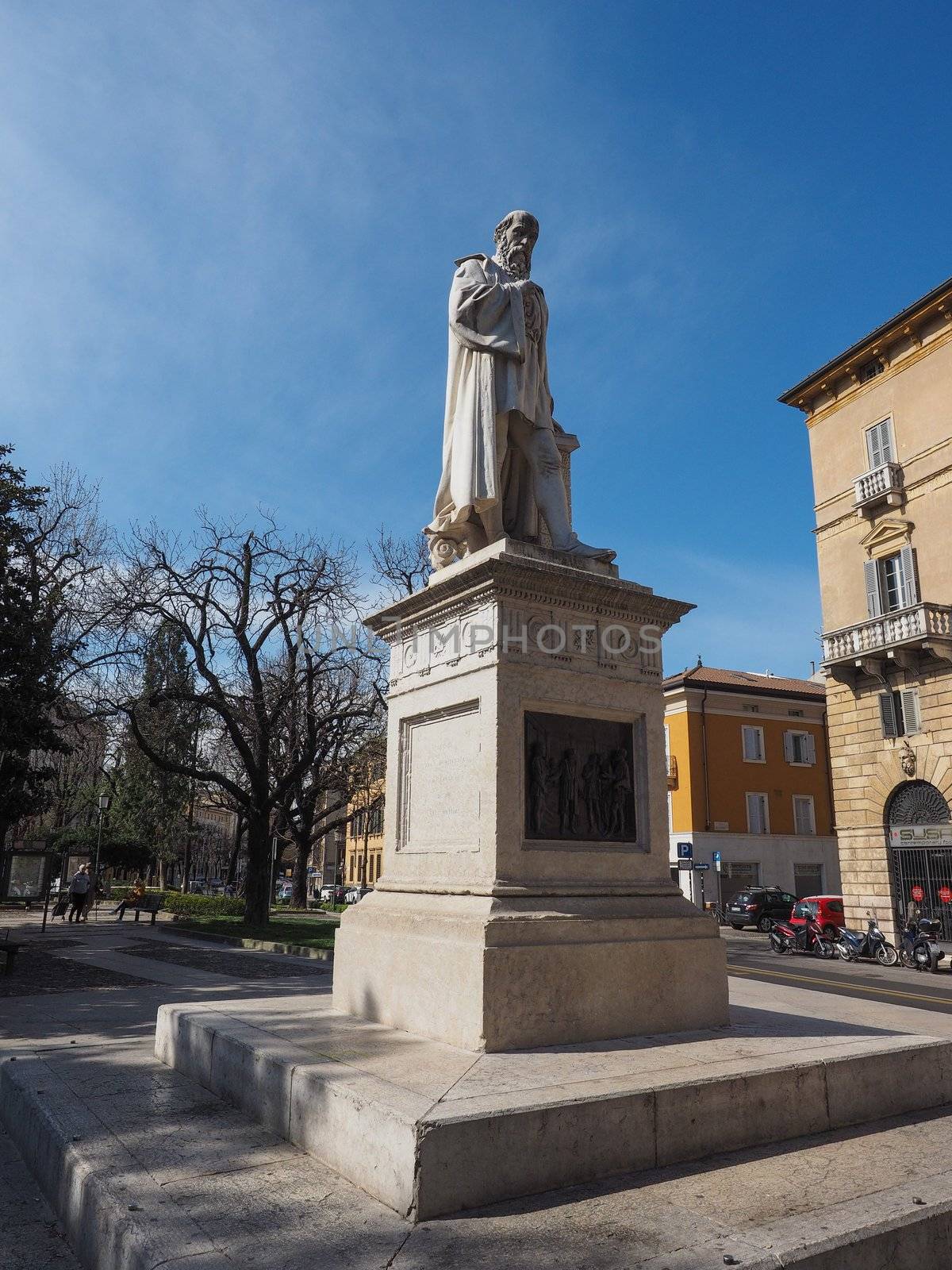 VERONA, ITALY - CIRCA MARCH 2019: Architect Michele Sanmicheli monument