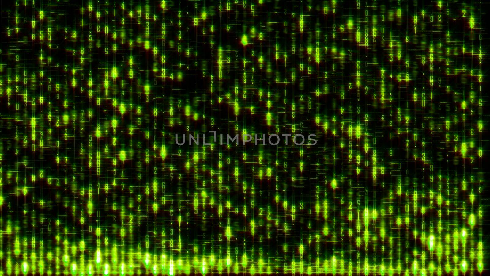 Abstract background, digital data matrix light illustration