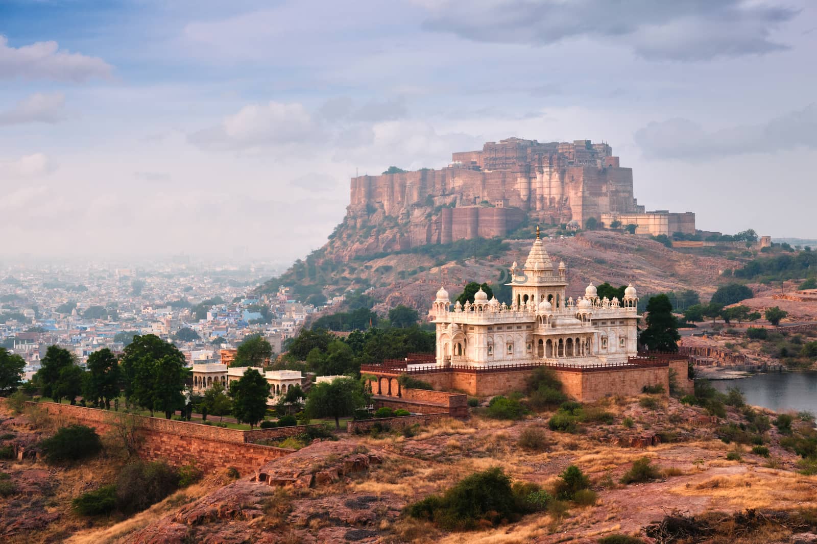 Jaswanth Thada mausoleum, Jodhpur, Rajasthan, India by dimol