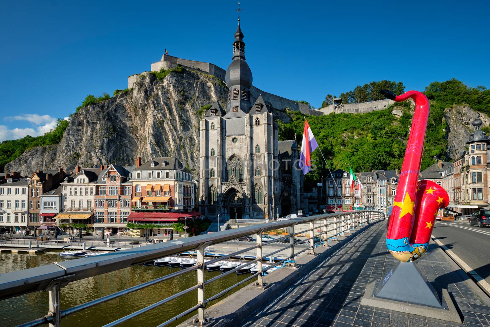 View of picturesque Dinant town. Belgium by dimol
