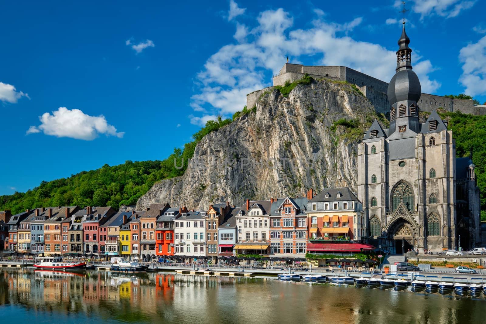 View of picturesque Dinant town. Belgium by dimol