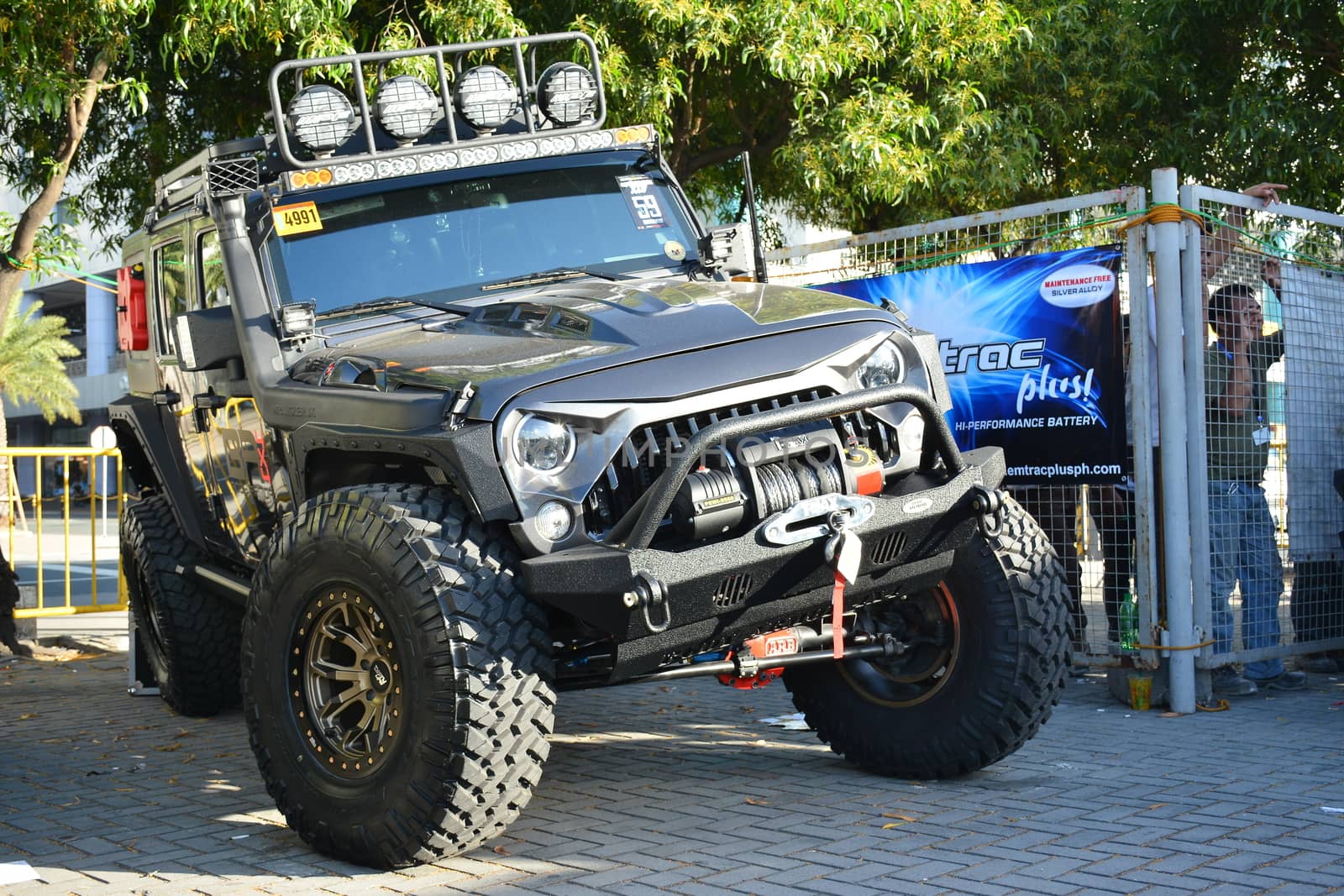 PASAY, PH - DEC 8 - Jeep wrangler at Bumper to Bumper car show on December 8, 2018 in Pasay, Philippines.