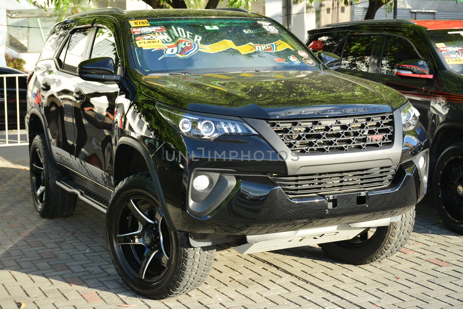 PASAY, PH - DEC 8 - Toyota fortuner suv at Bumper to Bumper car show on December 8, 2018 in Pasay, Philippines.