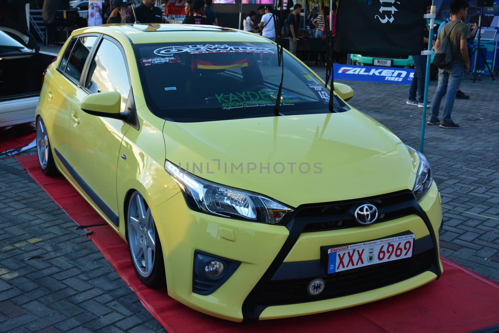 PASAY, PH - DEC 8 - Toyota yaris at Bumper to Bumper car show on December 8, 2018 in Pasay, Philippines.