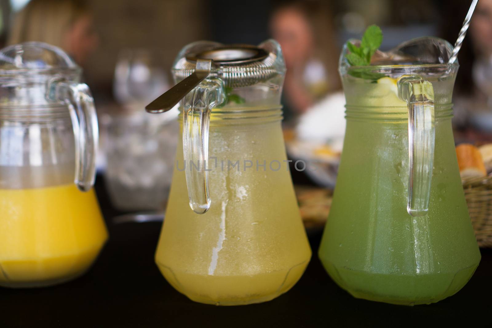 Fresh lemonade on the buffet table by natali_brill