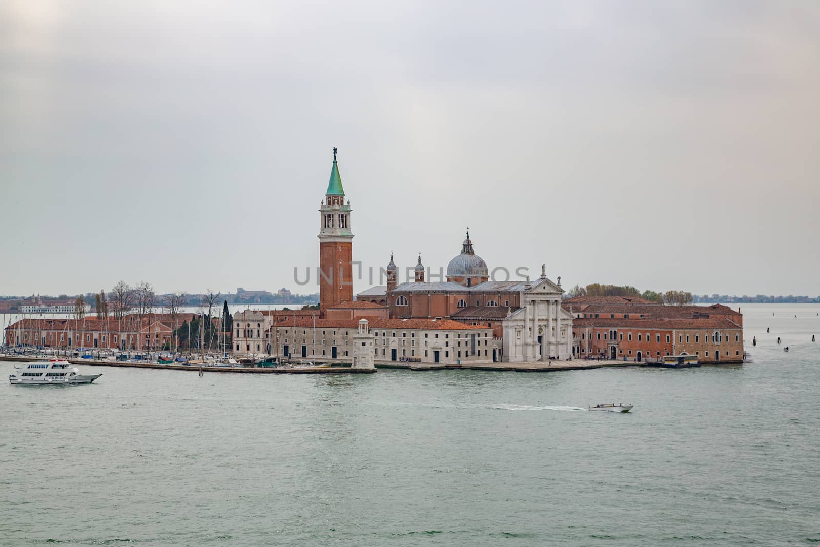 Aerial view at San Giorgio Maggiore island, Venice by Sid10
