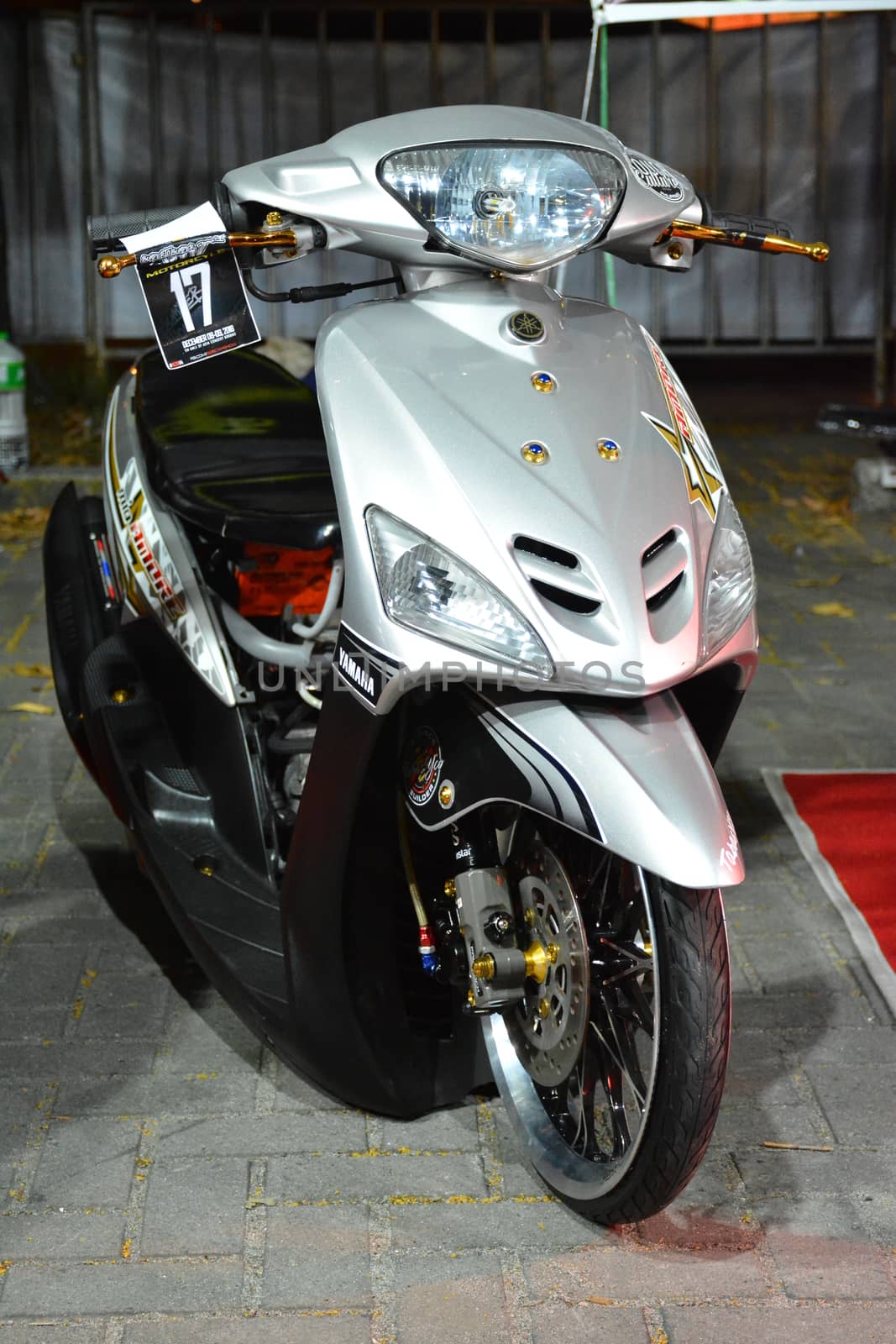 PASAY, PH - DEC 8 - Yamaha motorcycle at Bumper to Bumper car show on December 8, 2018 in Pasay, Philippines.