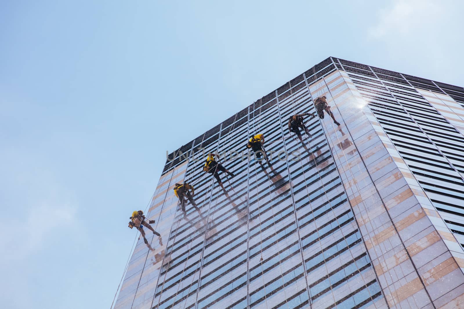 High Rise Window Washers in Singapore by FiledIMAGE