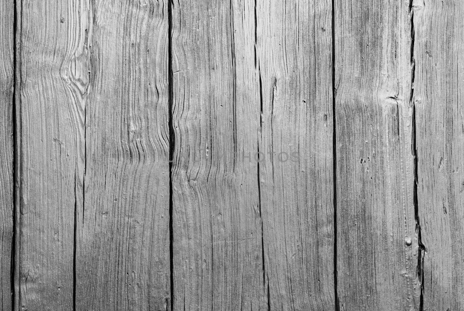 Gray weathered wooden planks background texture with copy space