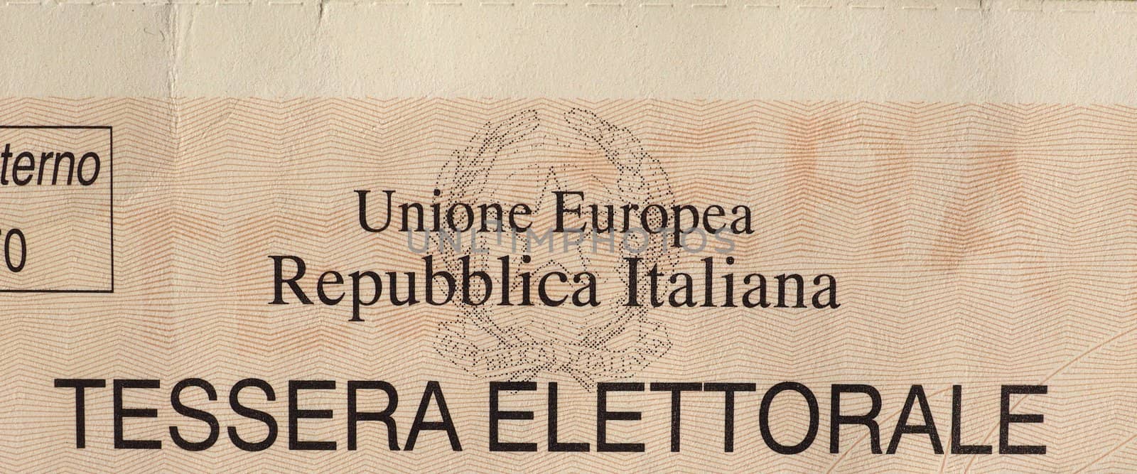 MILAN, ITALY - CIRCA FEBRUARY 2018: Italian electoral card for general elections and local elections