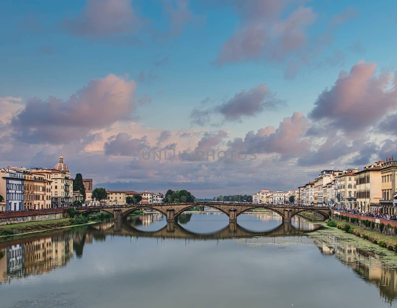 Old Bridge Over the Arno River in Florence