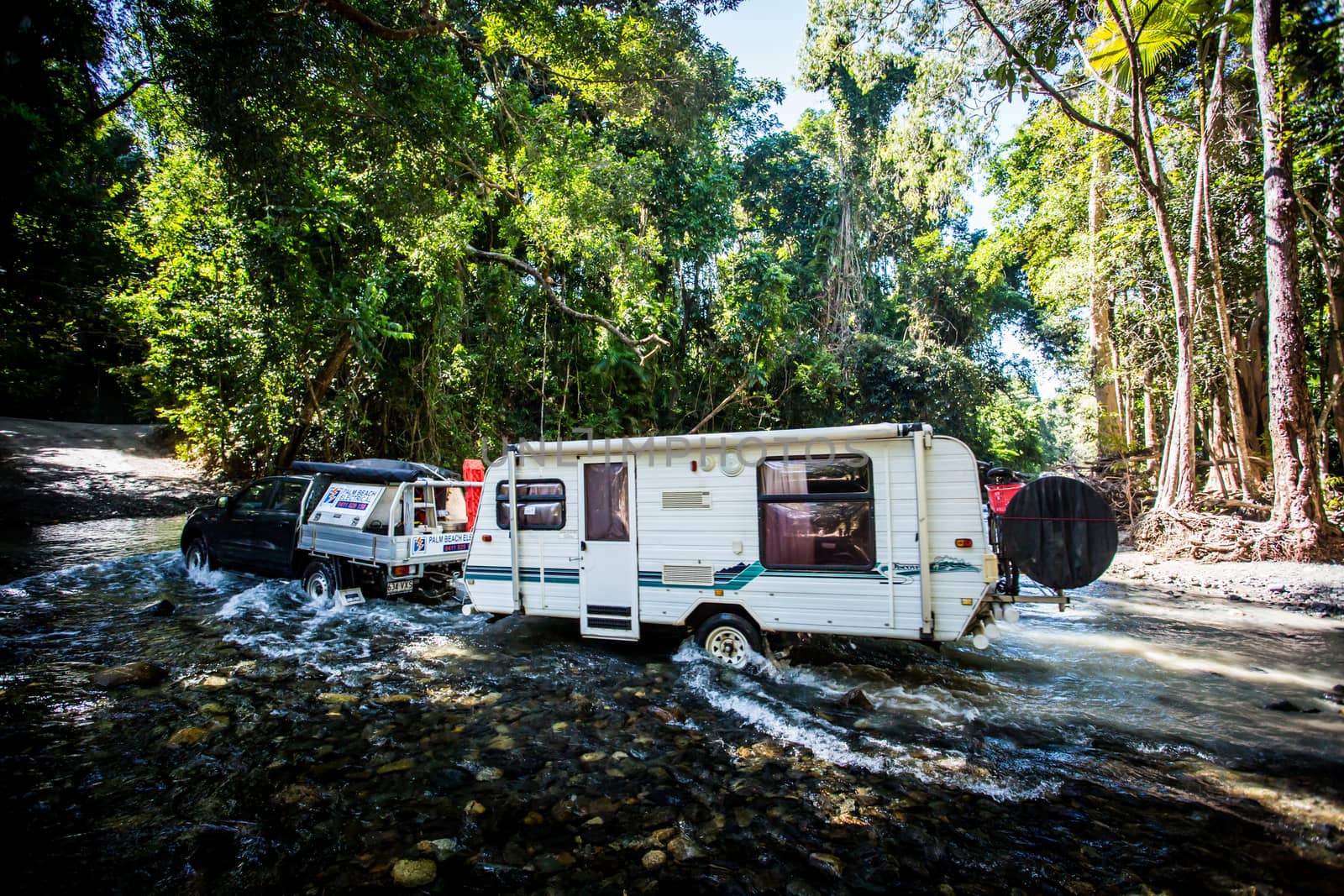 Daintree River Crossing Queensland Australia by FiledIMAGE