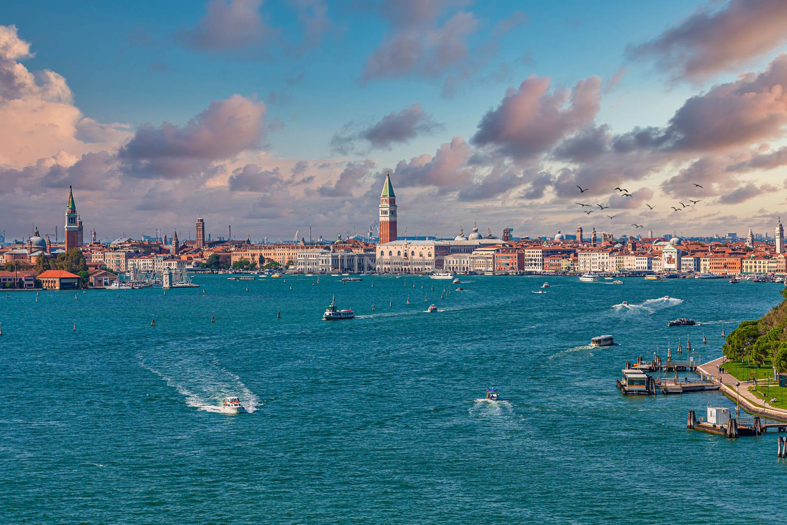Approaching Venice from the Sea by dbvirago