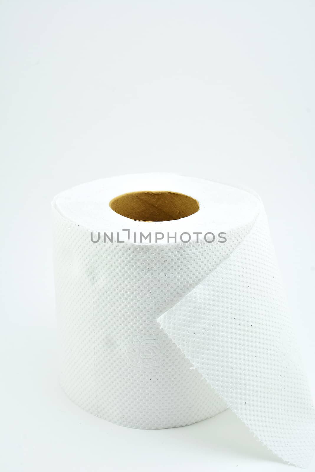 White tissue paper roll use to clean anything