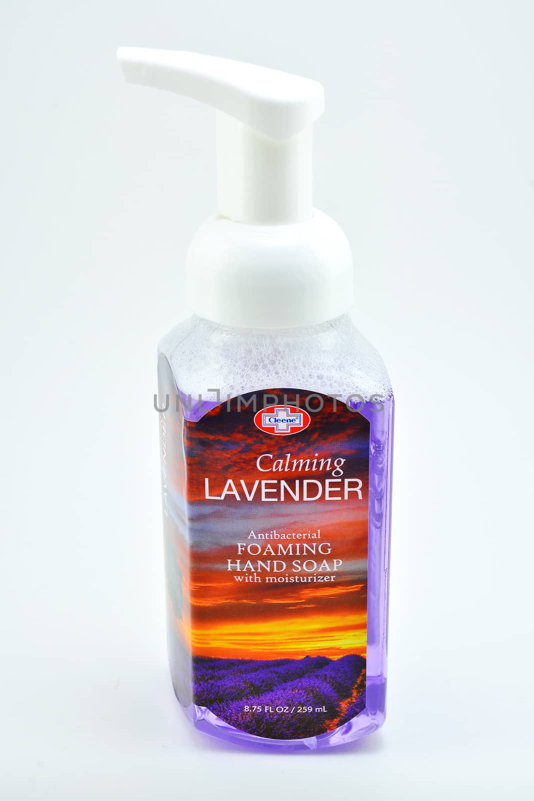 Cleene calming lavender antibacterial foaming hand soap in Phili by imwaltersy