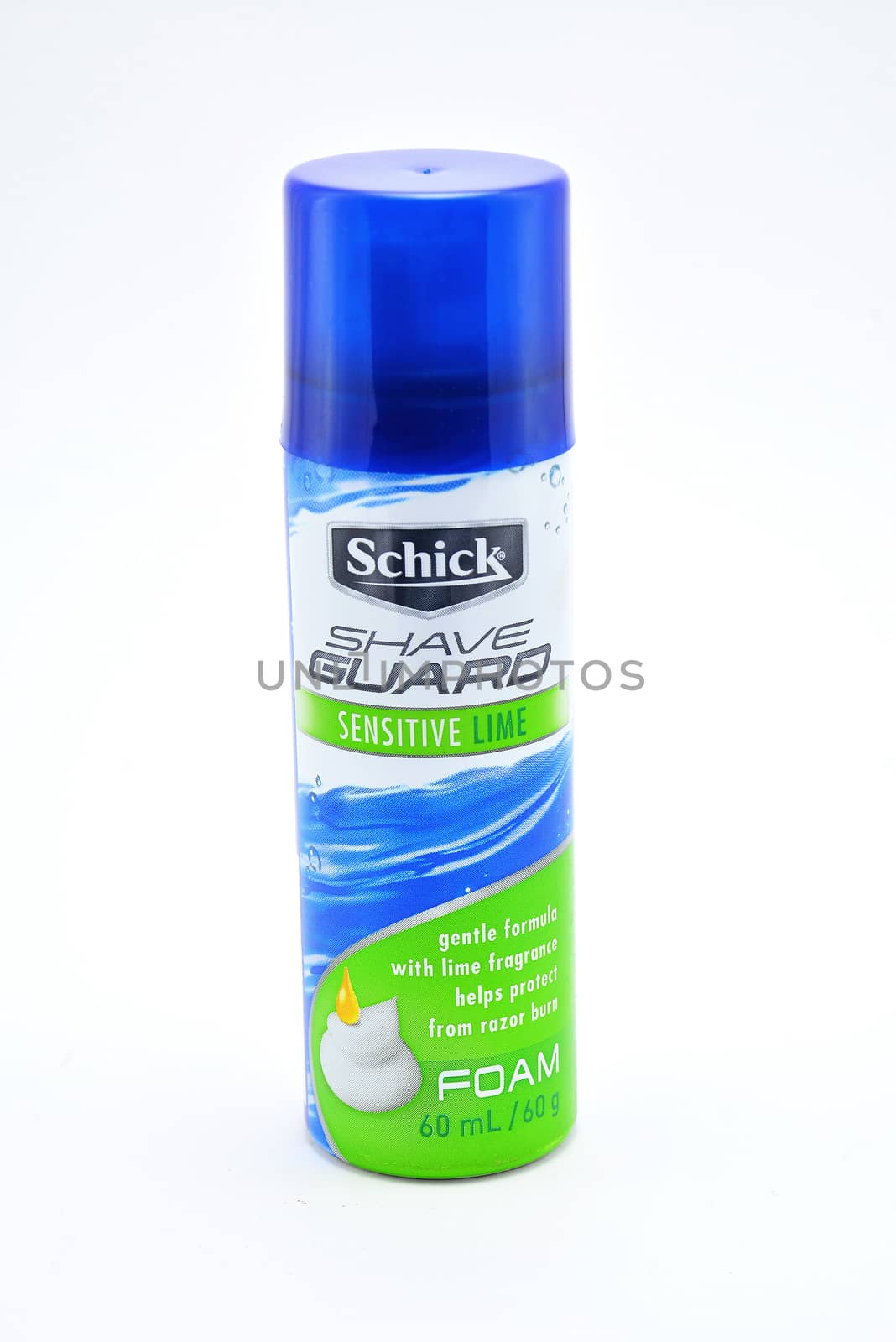 MANILA, PH - JULY 10 - Schick shave guard sensitive lime foam on July 10, 2020 in Manila, Philippines.