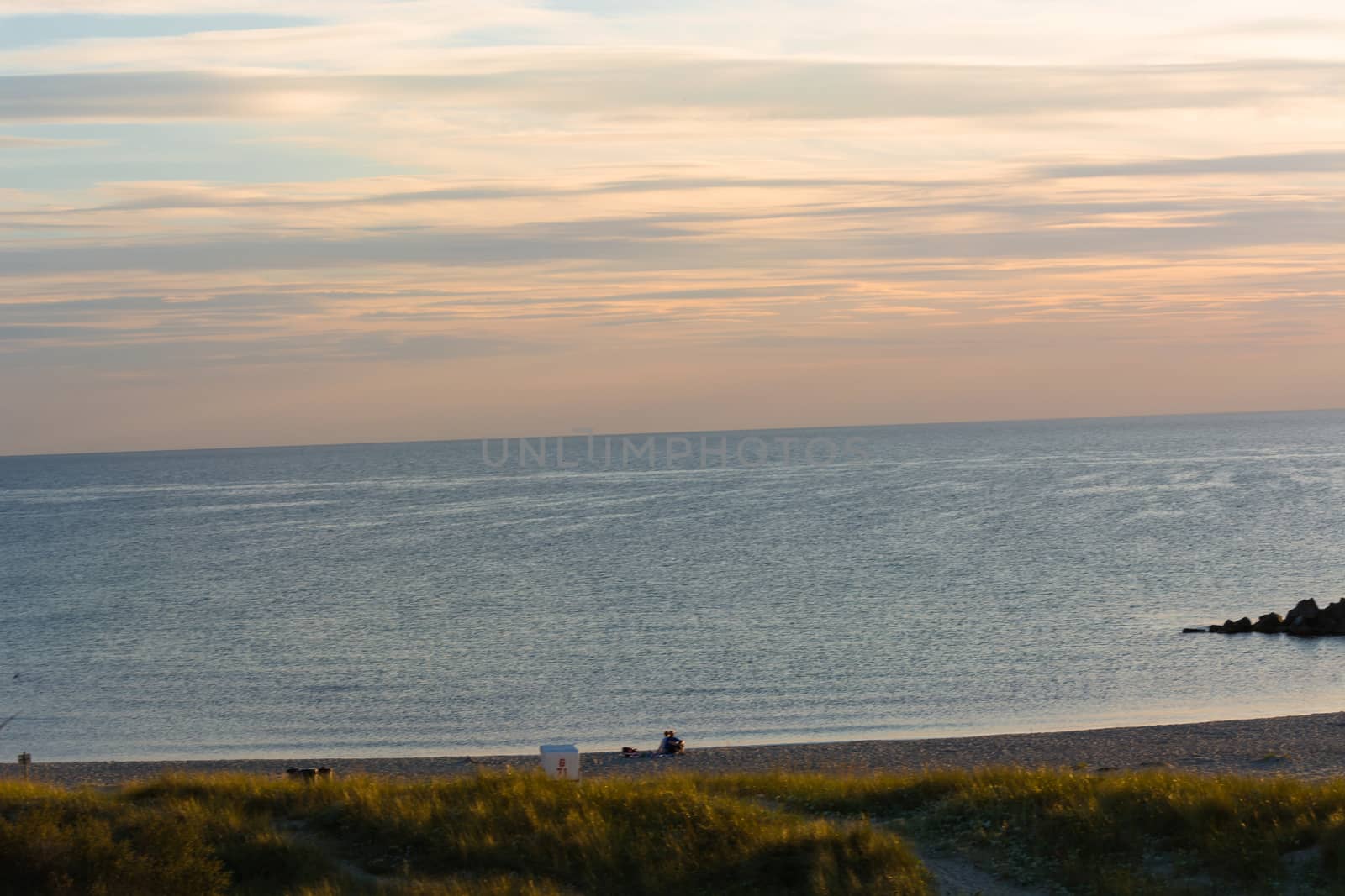 Sunset on the beach at the Baltic Sea
Motion blur intentional