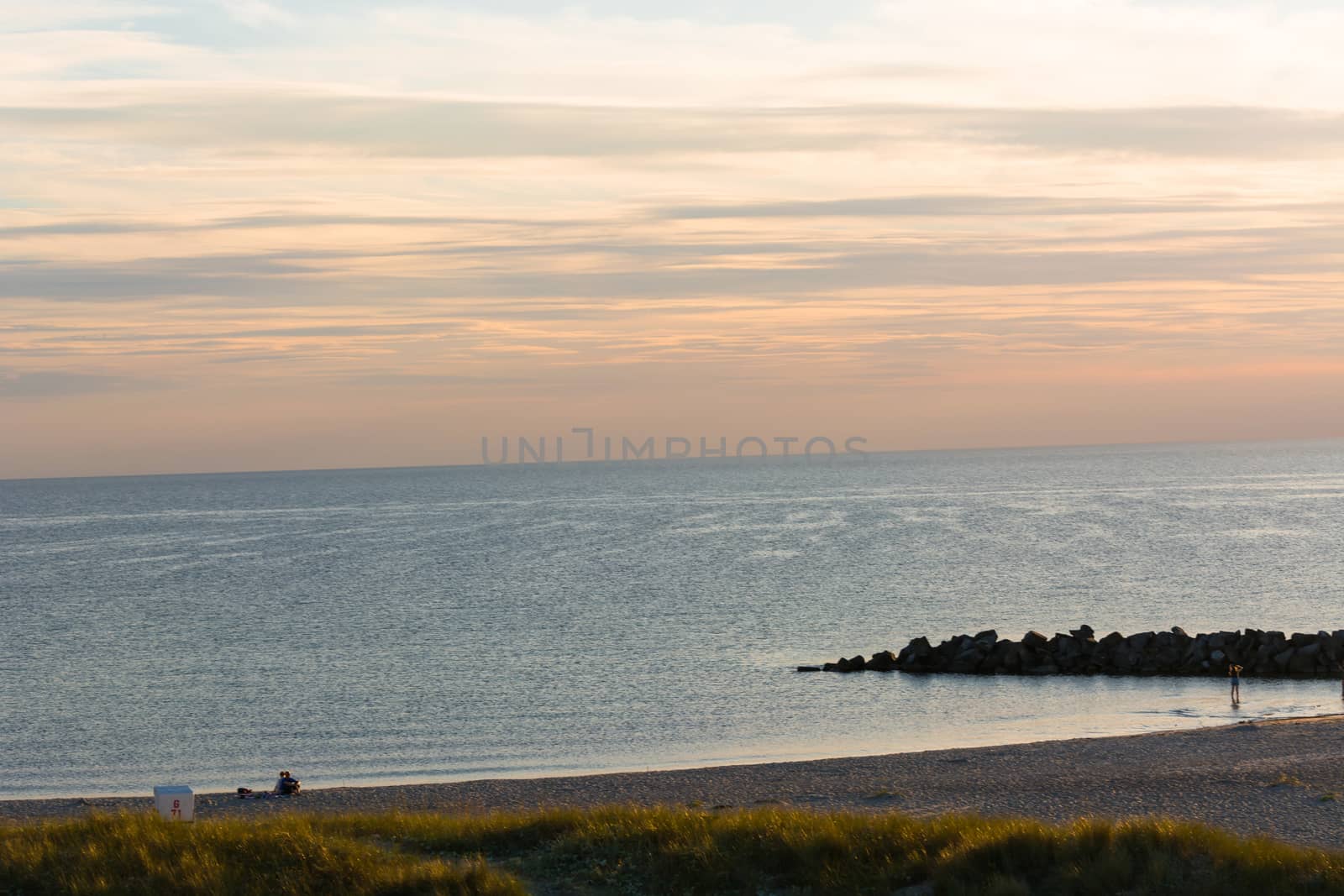 Panorama sunset on the beach            by JFsPic