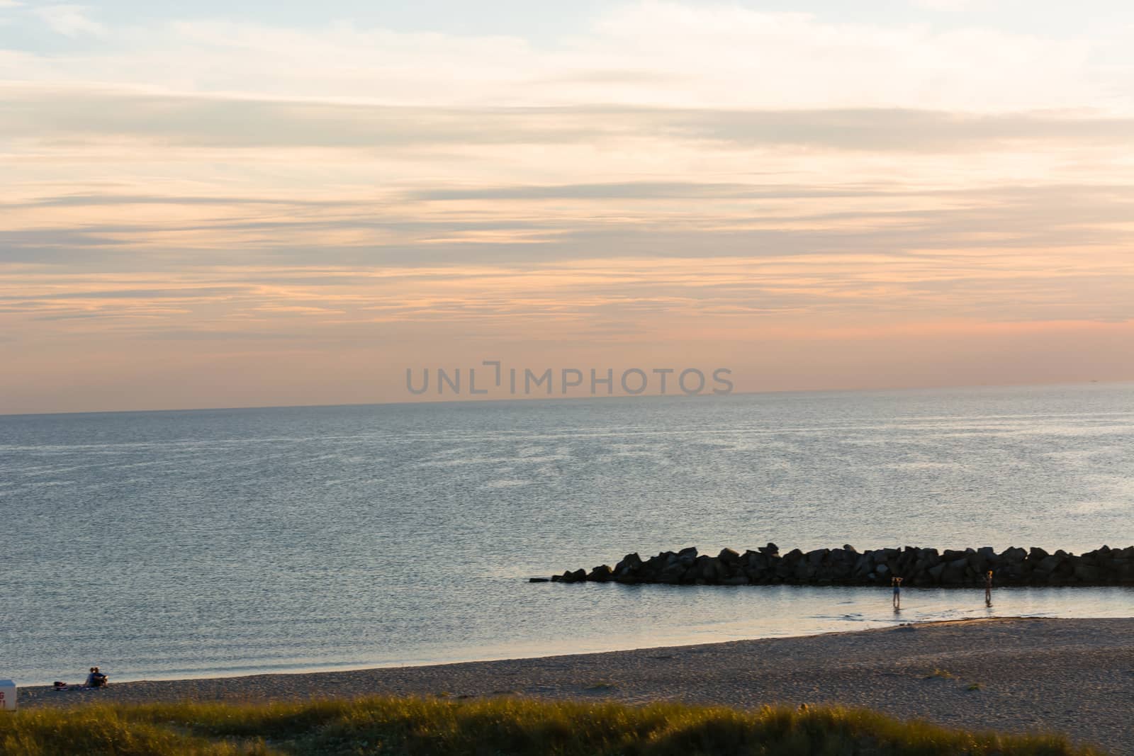 Panorama sunset on the beach            by JFsPic