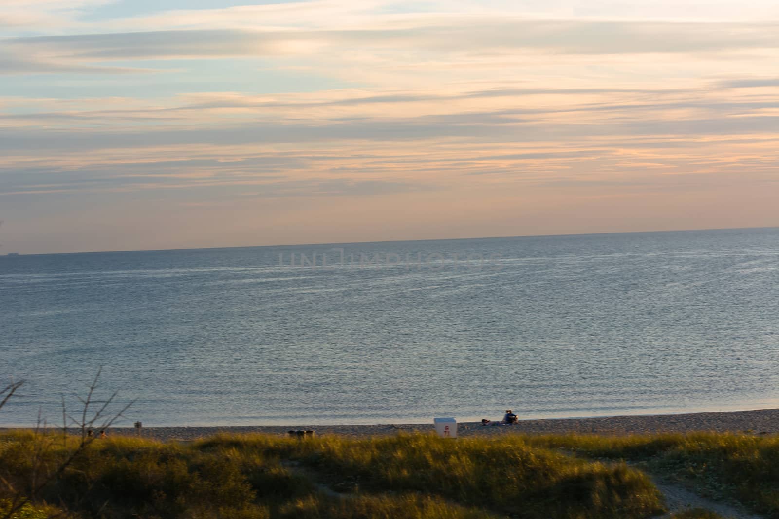 Sunset on the beach at the Baltic Sea
Motion blur intentional