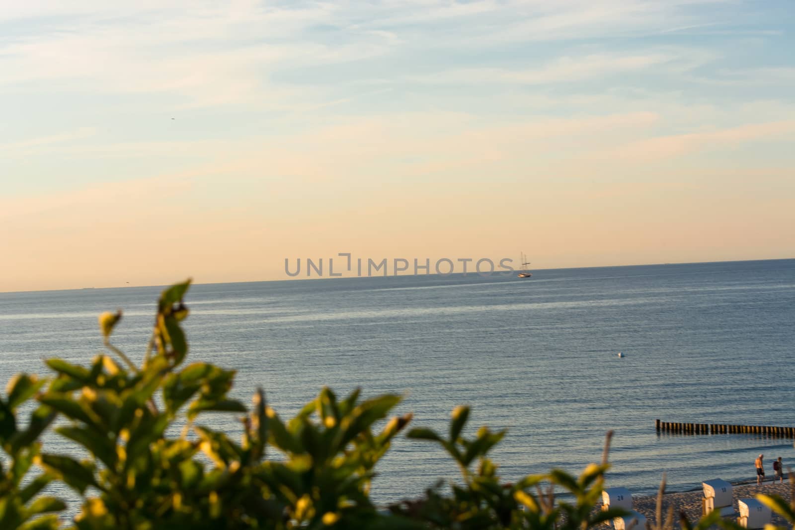 Sunset on the beach at the Baltic Sea
Motion blur intentional