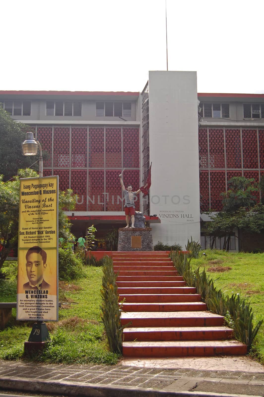 Vinzons hall facade at University of the Philippines in Diliman, by imwaltersy