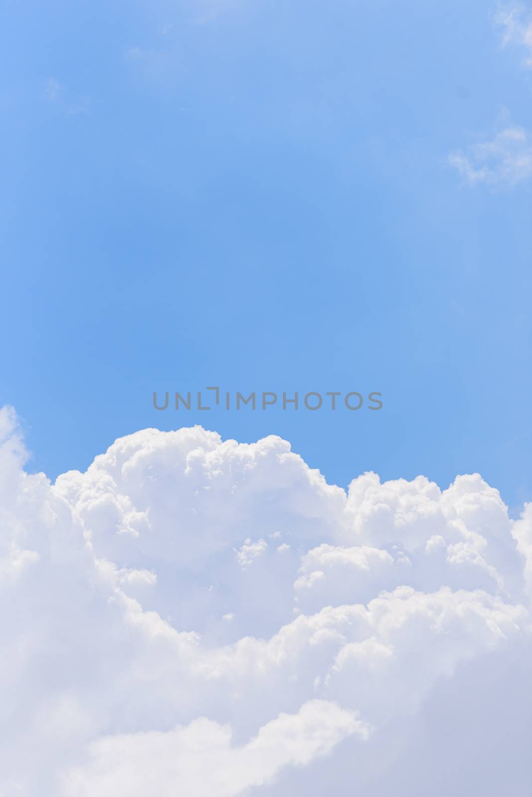 The nature of blue sky with cloud in the morning.