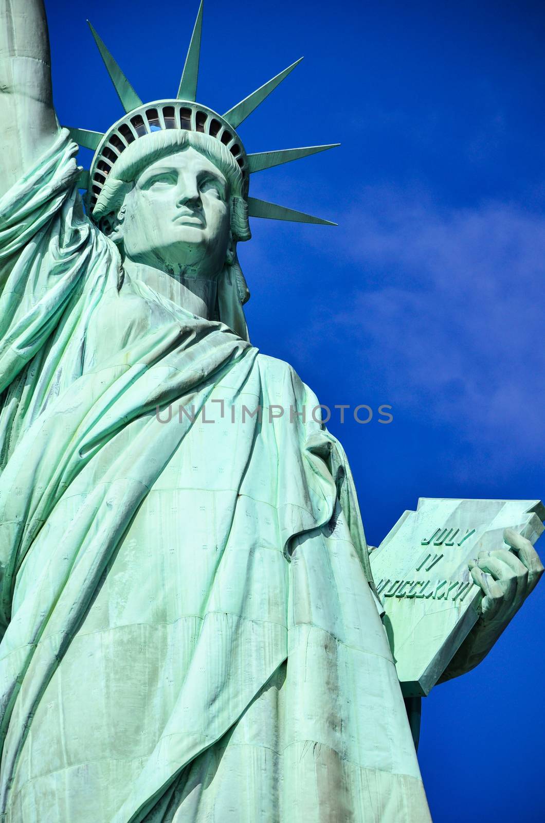 The Statue of Liberty in New York city, USA.