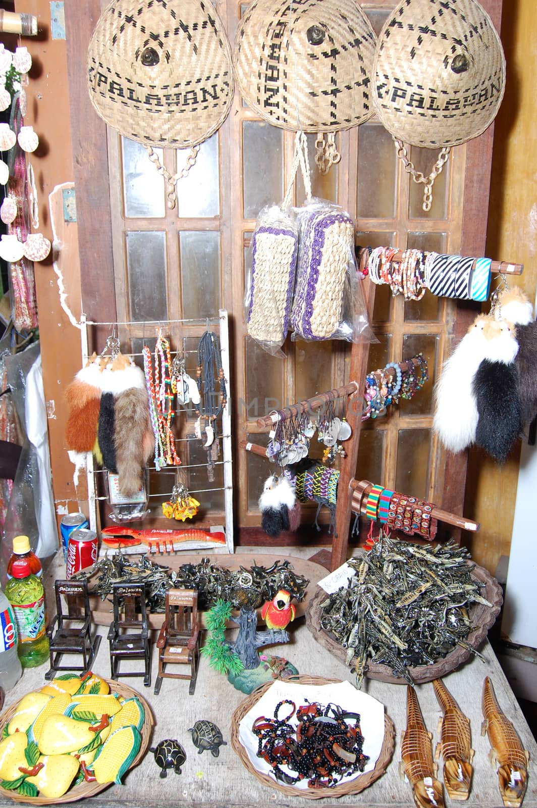 Souvenir items display at the shop in Puerto Princesa, Palawan,  by imwaltersy