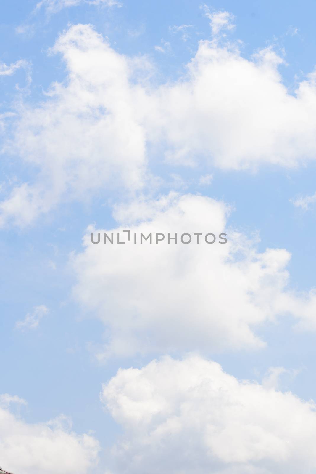 The nature of blue sky with cloud in the morning. by animagesdesign