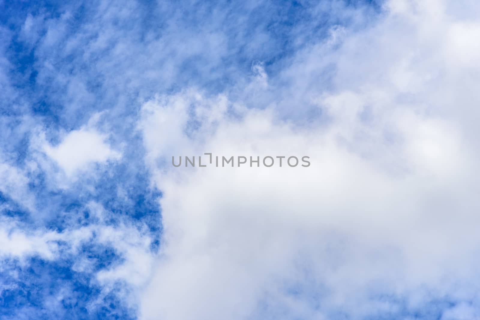 The nature of blue sky with cloud in the morning. by animagesdesign