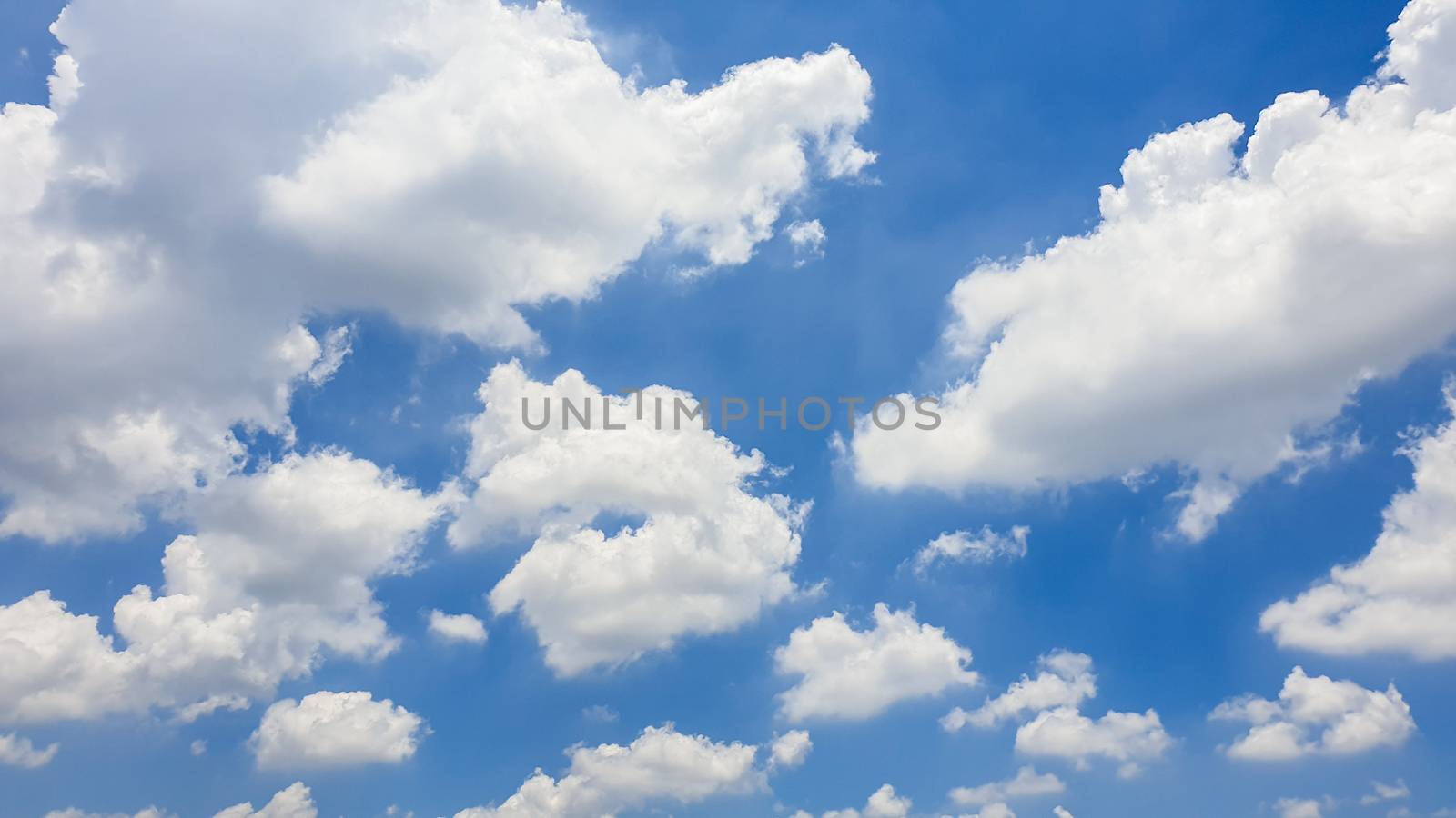 The nature of blue sky with cloud in the morning.