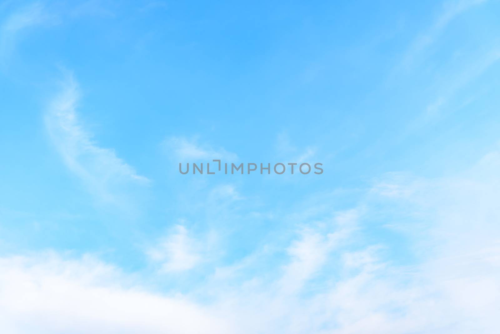 The nature of blue sky with cloud in the morning. by animagesdesign