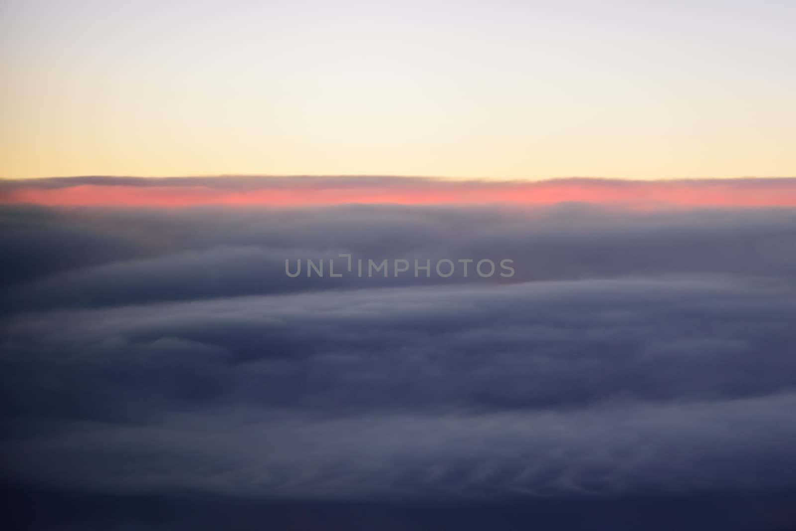 The blue skyline with cloudy in sunrise time, view from window o by animagesdesign