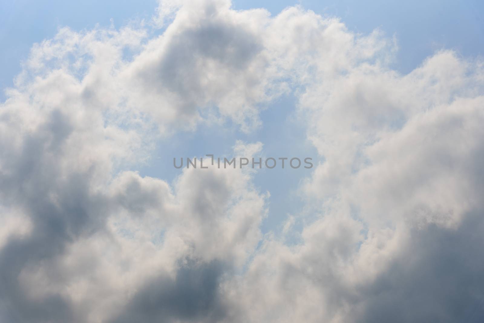 The nature of blue sky with cloud in the morning. by animagesdesign