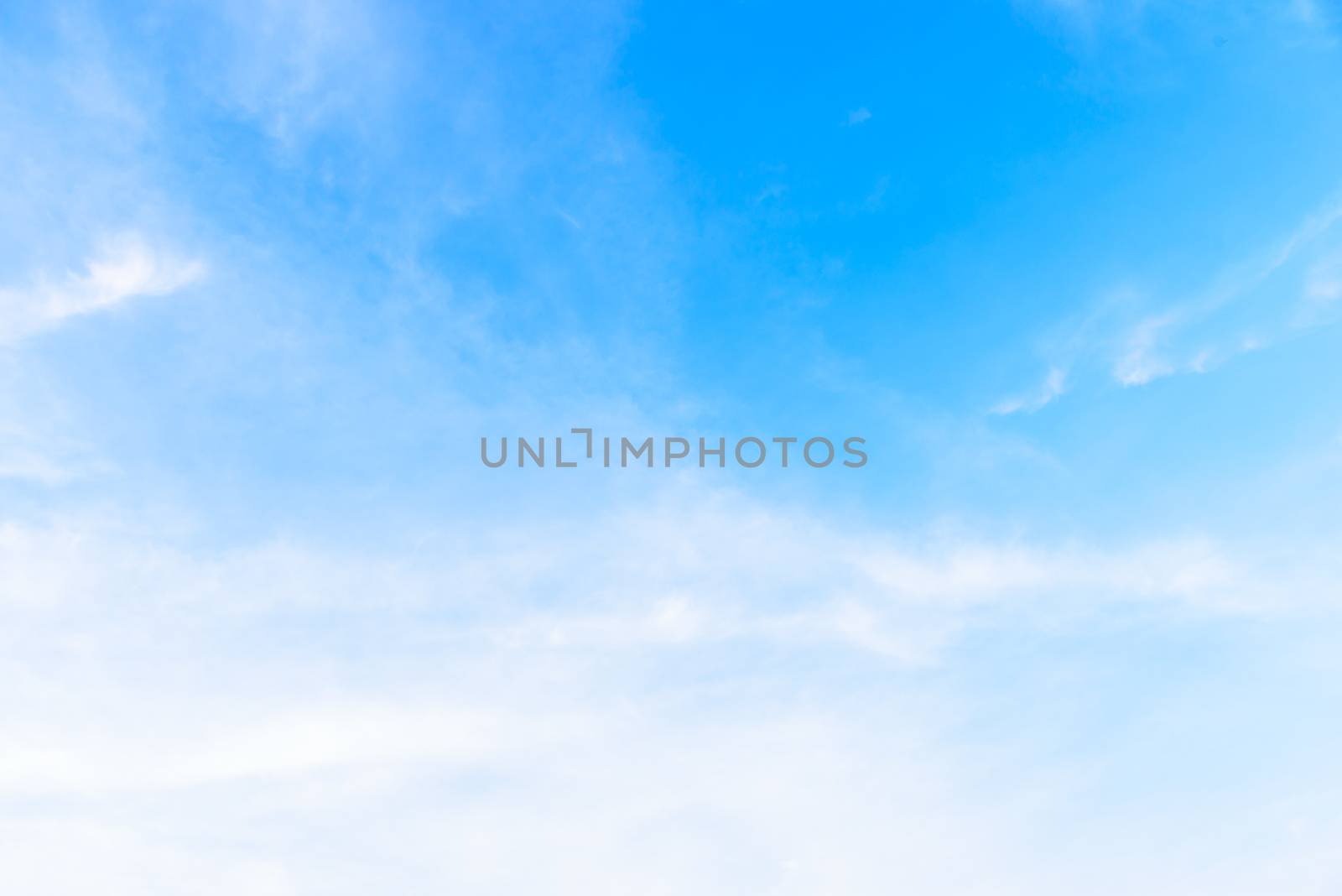 The nature of blue sky with cloud in the morning. by animagesdesign