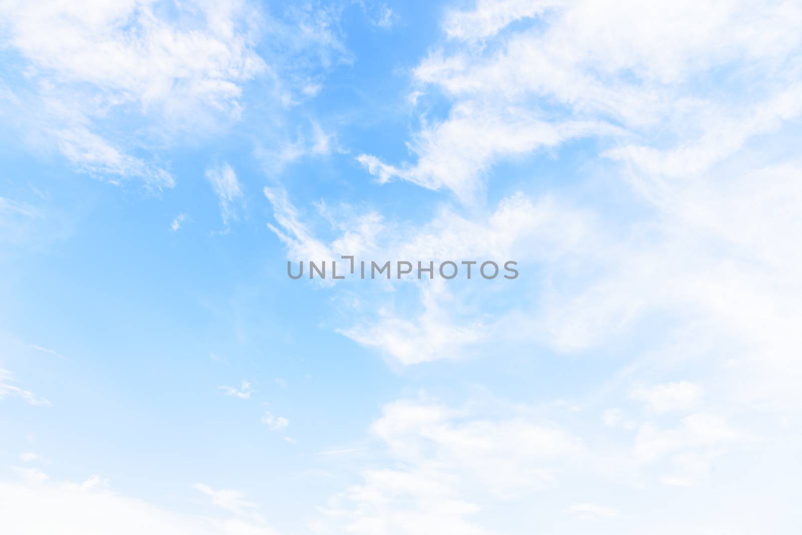 The nature of blue sky with cloud in the morning. by animagesdesign