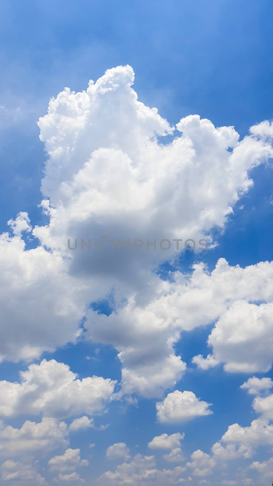 The nature of blue sky with cloud in the morning. by animagesdesign