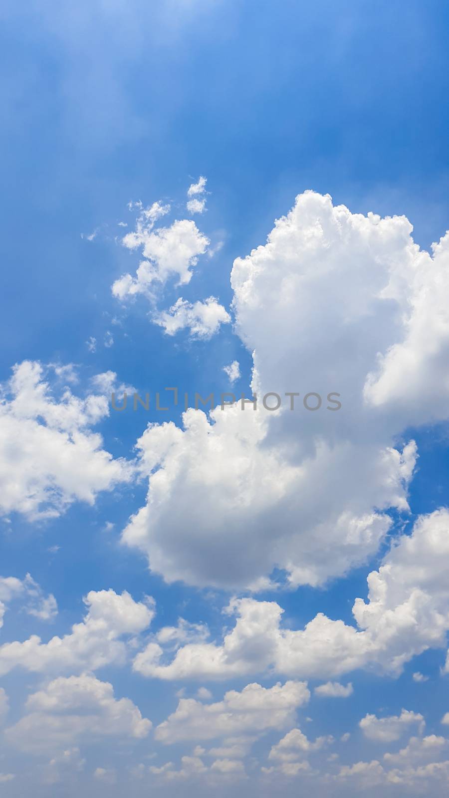 The nature of blue sky with cloud in the morning. by animagesdesign