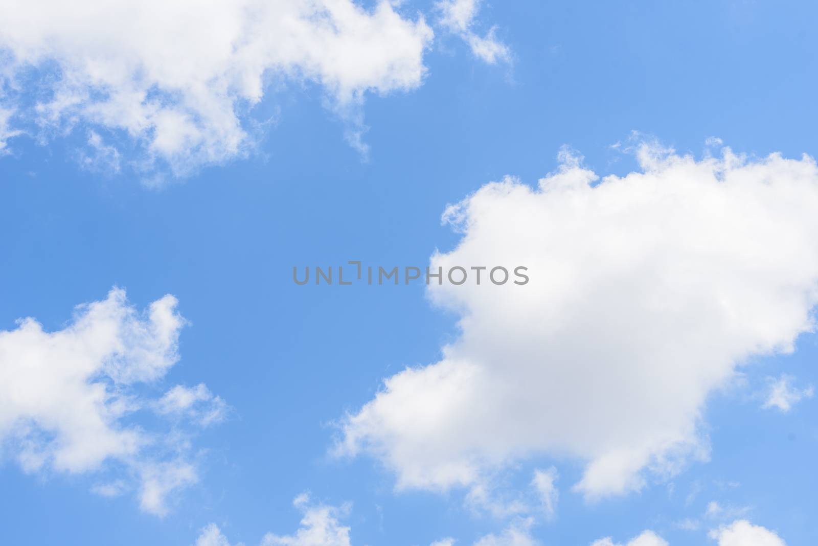 The nature of blue sky with cloud in the morning. by animagesdesign