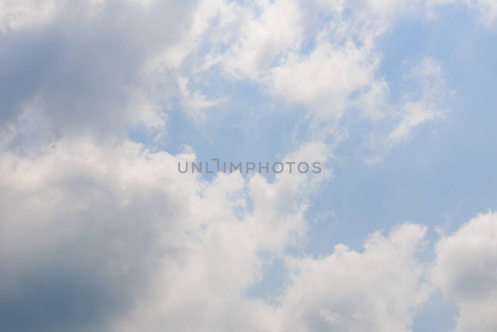 The nature of blue sky with cloud in the morning. by animagesdesign